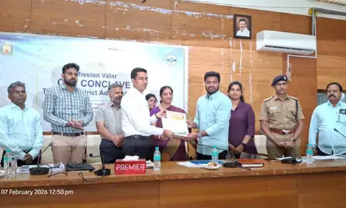 तमिलनाडु : तिरुपुर सीएसआर कॉन्क्लेव: जिला कलेक्टर ने कल्याण सोसायटी लोगो लॉन्च किया, टीईए और केएम निटवियर सम्मानित