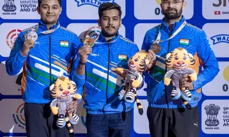 एशियन राइफल/पिस्टल चैंपियनशिप: ऐश्वर्य ने 50 मीटर राइफल 3 पोजीशन में साधा गोल्ड पर निशाना