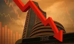 भारतीय शेयर बाजार में भारी गिरावट, सेंसेक्स 800 अंक टूटा