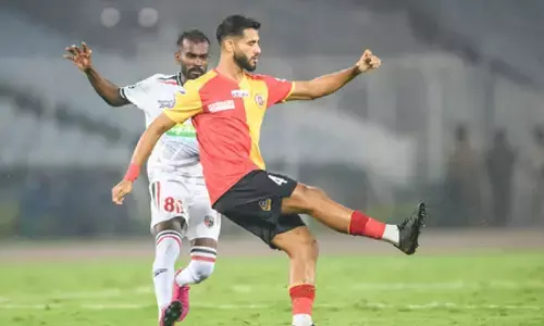 आईएसएल: सिर्फ 6 मिनट में एज्जजारी ने दागे 2 गोल, ईस्ट बंगाल ने नॉर्थईस्ट यूनाइटेड को 3-0 से हराया