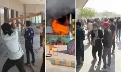 VIDEO: पाकिस्तान में खामेनेई की मौत पर बवाल, कराची में अमेरिकी कांसुलेट के गेट तोड़े, फायरिंग में 9 की मौत