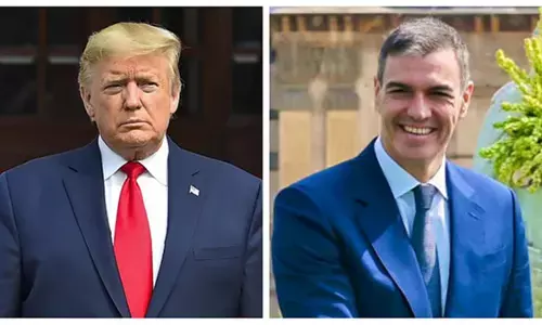 ब्रिटेन के बाद स्पेन ने एयर बेस इस्तेमाल से किया मना, ट्रंप ने व्यापारिक संबंध खत्म करने की दी धमकी ब्रिटेन के बाद स्पेन ने एयर बेस इस्तेमाल से किया मना, ट्रंप ने व्यापारिक संबंध खत्म करने की दी धमकी