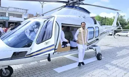 डिप्टी सीएम केशव प्रसाद मौर्य के हेलीकॉप्टर की इमरजेंसी लैंडिंग, केबिन में भर गया धुआं; अटक गईं सांसें