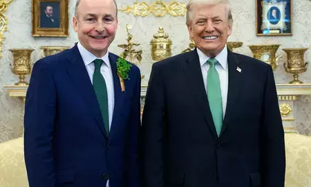 राष्ट्रपति डोनाल्ड ट्रंप ने व्हाइट हाउस में मनाया आयरलैंड के साथ संबंधों का जश्न