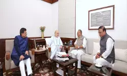 भाजपा में शामिल होने के बाद बोरदोलोई ने गृह मंत्री शाह से की मुलाकात, सरमा भी रहे साथ