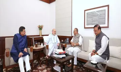 भाजपा में शामिल होने के बाद बोरदोलोई ने गृह मंत्री शाह से की मुलाकात, सरमा भी रहे साथ