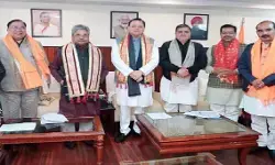 धामी कैबिनेट का हुआ विस्तार, विधायक खजान दास, भरत सिंह चौधरी सहित इन पांच मंत्रियों ने ली शपथ धामी कैबिनेट का हुआ विस्तार, विधायक खजान दास, भरत सिंह चौधरी सहित इन पांच मंत्रियों ने ली शपथ