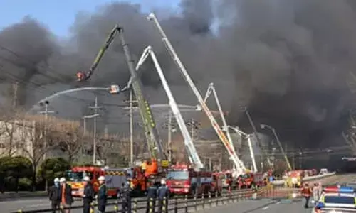 दक्षिण कोरिया: ऑटो पार्ट्स फैक्ट्री आग में 10 की मौत, 59 घायल