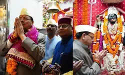 चैत्र नवरात्र पर सीएम धामी ने मां कालिका मंदिर में की पूजा