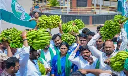 आंध्र प्रदेश : किसानों की दुर्दशा पर प्रदेश कांग्रेस अध्यक्ष का अनोखा विरोध-प्रदर्शन, फिर कलेक्टर को सौंपा ज्ञापन आंध्र प्रदेश : किसानों की दुर्दशा पर प्रदेश कांग्रेस अध्यक्ष का अनोखा विरोध-प्रदर्शन, फिर कलेक्टर को सौंपा ज्ञापन