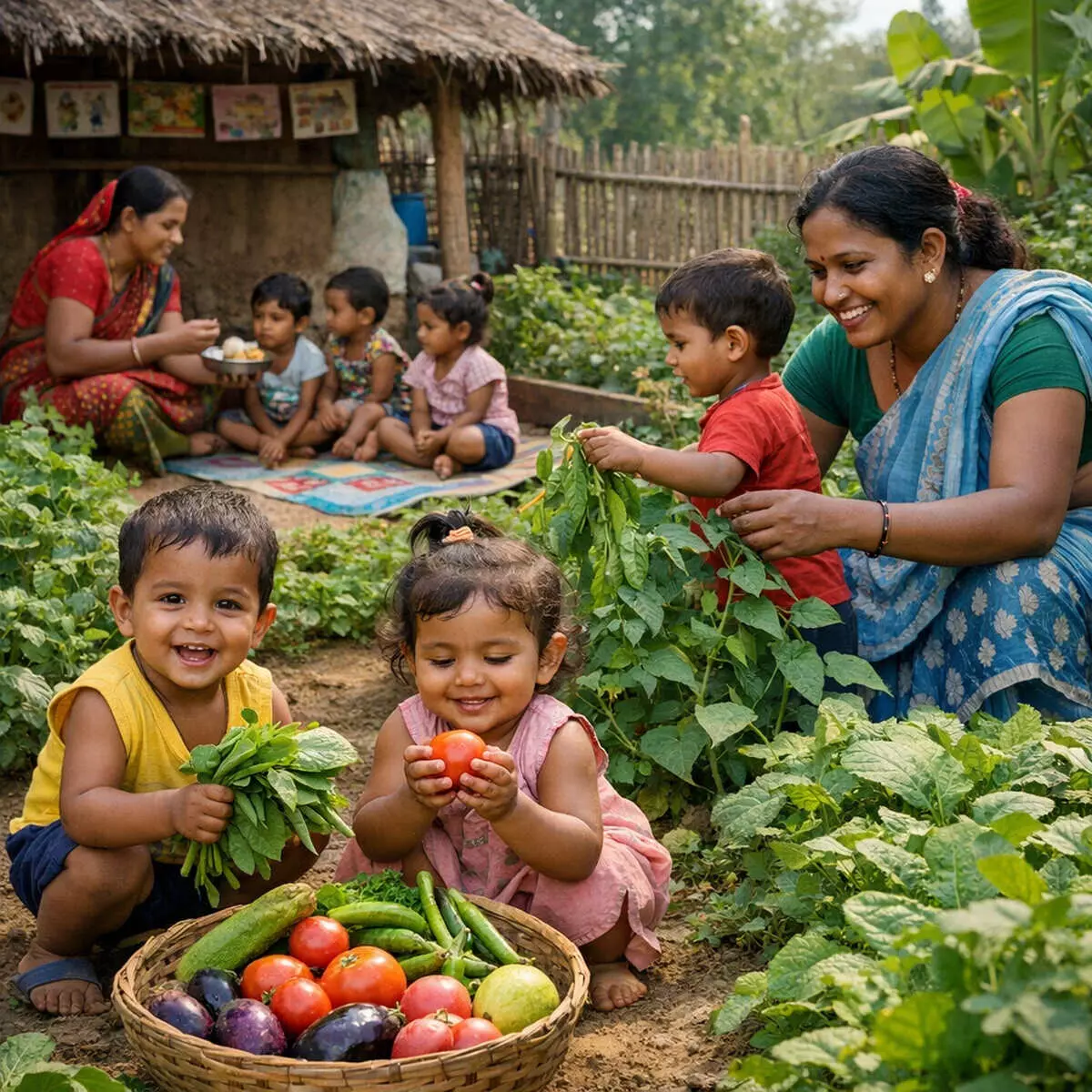 फुलवारी में पलता बचपन फुलवारी में पलता बचपन