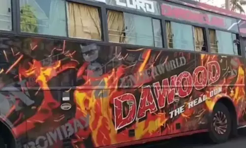 कोयंबटूर: दाऊद इब्राहिम द रियल डॉन लिखी बस जब्त होने के बाद पुलिस ने जांच शुरू की