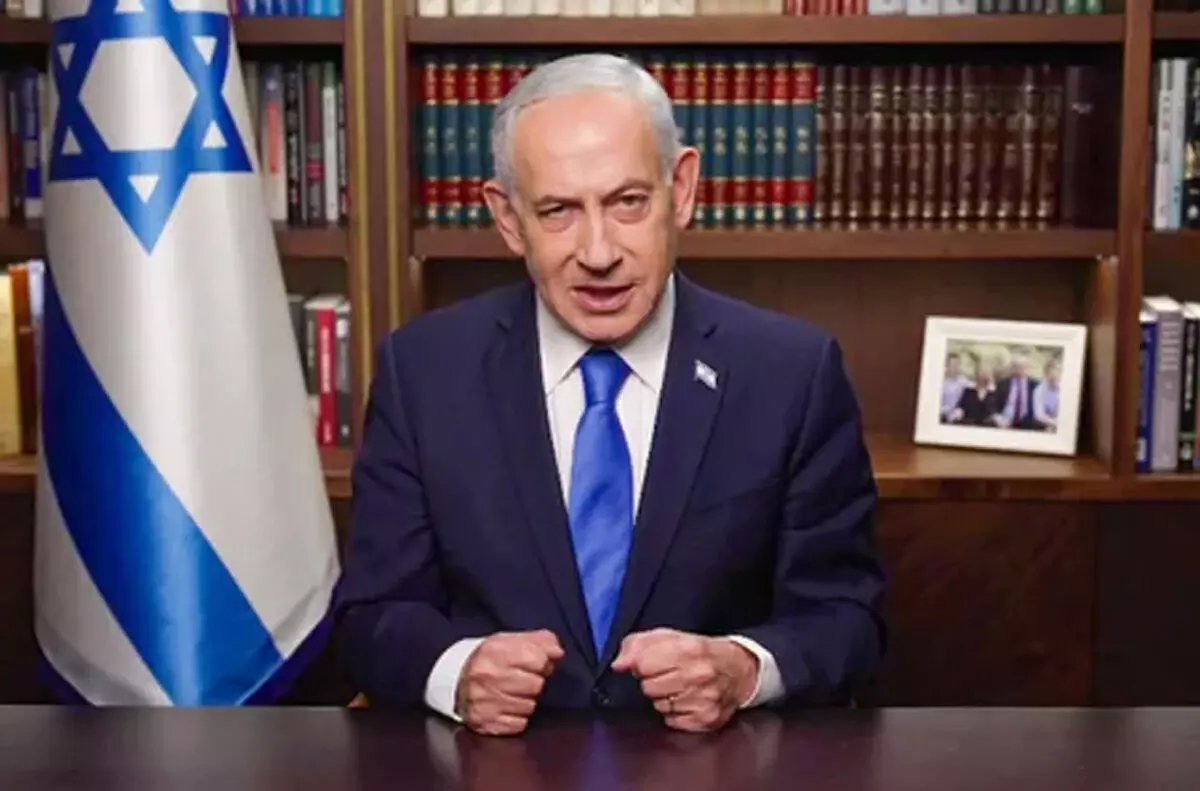 ईरान में क्रूर शासन के खिलाफ हमारे संघर्ष की दहाड़ पूरी दुनिया सुन रही : नेतन्याहू ईरान में क्रूर शासन के खिलाफ हमारे संघर्ष की दहाड़ पूरी दुनिया सुन रही : नेतन्याहू