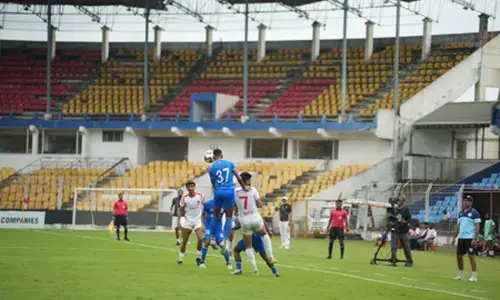 आईएफएल 2025-26: 1-1 से ड्रॉ रहा नामधारी एफसी और डेम्पो के बीच खेला गया मुकाबला आईएफएल 2025-26: 1-1 से ड्रॉ रहा नामधारी एफसी और डेम्पो के बीच खेला गया मुकाबला