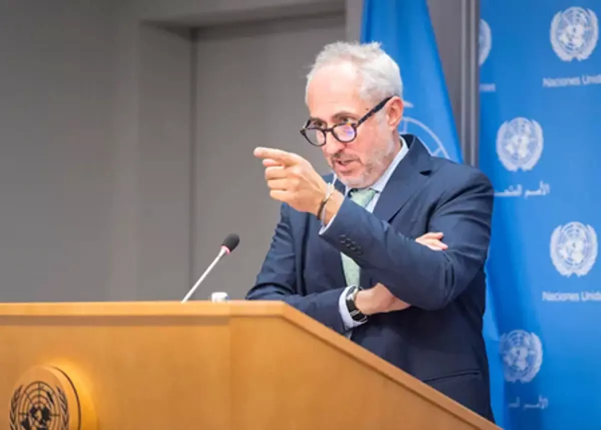 ईरानी बुनियादी ढांचों पर हमले की अमेरिकी धमकी से संयुक्त राष्ट्र चिंतित; प्रवक्ता ने जताई आपत्ति ईरानी बुनियादी ढांचों पर हमले की अमेरिकी धमकी से संयुक्त राष्ट्र चिंतित; प्रवक्ता ने जताई आपत्ति