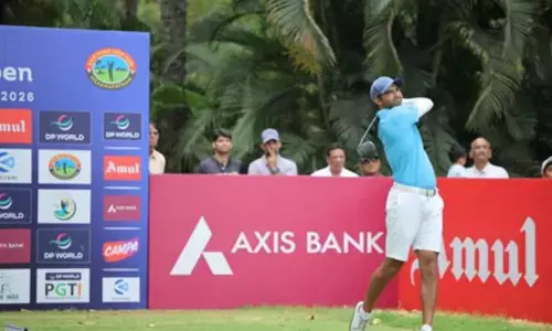गोल्फ: आंध्र ओपन 2026 के पहले दिन ध्रुव श्योराण एक शॉट की बढ़त के साथ शीर्ष पर
