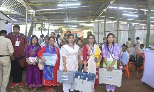 त्रिपुरा के धर्मनगर उपचुनाव में कड़ी सुरक्षा के बीच मतदान जारी त्रिपुरा के धर्मनगर उपचुनाव में कड़ी सुरक्षा के बीच मतदान जारी