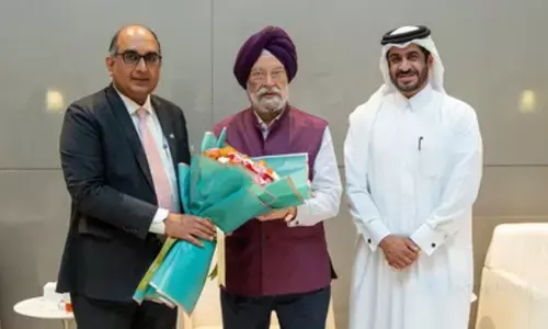 कतर में पेट्रोलियम मंत्री हरदीप सिंह पुरी, एलएनजी सप्लाई पर करेंगे अहम बातचीत कतर में पेट्रोलियम मंत्री हरदीप सिंह पुरी, एलएनजी सप्लाई पर करेंगे अहम बातचीत