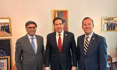 विदेश सचिव विक्रम मिसरी से मार्को रुबियो की मुलाकात, भारत दौरे पर आने का दिया संकेत विदेश सचिव विक्रम मिसरी से मार्को रुबियो की मुलाकात, भारत दौरे पर आने का दिया संकेत