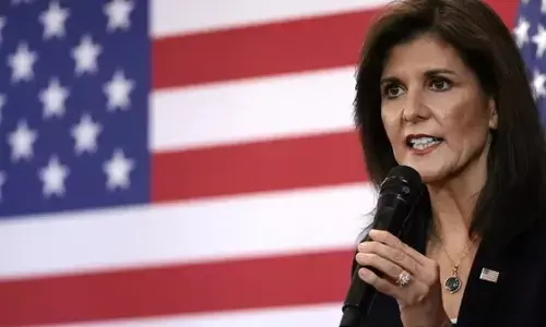 अमेरिका-ईरान वार्ता विफल होने के बाद निक्की हेली बोलीं- तेहरान के साथ बातचीत समय की बर्बादी है अमेरिका-ईरान वार्ता विफल होने के बाद निक्की हेली बोलीं- तेहरान के साथ बातचीत समय की बर्बादी है