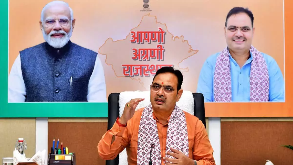 राजस्थान में हर घर-हर खेत को मिलेगी निर्बाध बिजली: CM शर्मा राजस्थान में हर घर-हर खेत को मिलेगी निर्बाध बिजली: CM शर्मा