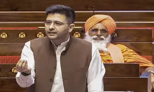 राज्यसभा में खुलकर बोले राघव चड्ढा; अपनी ही पार्टी पर कसा तंज, कहा-मैं हटाया गया उपनेता हूं राज्यसभा में खुलकर बोले राघव चड्ढा; अपनी ही पार्टी पर कसा तंज, कहा-मैं हटाया गया उपनेता हूं