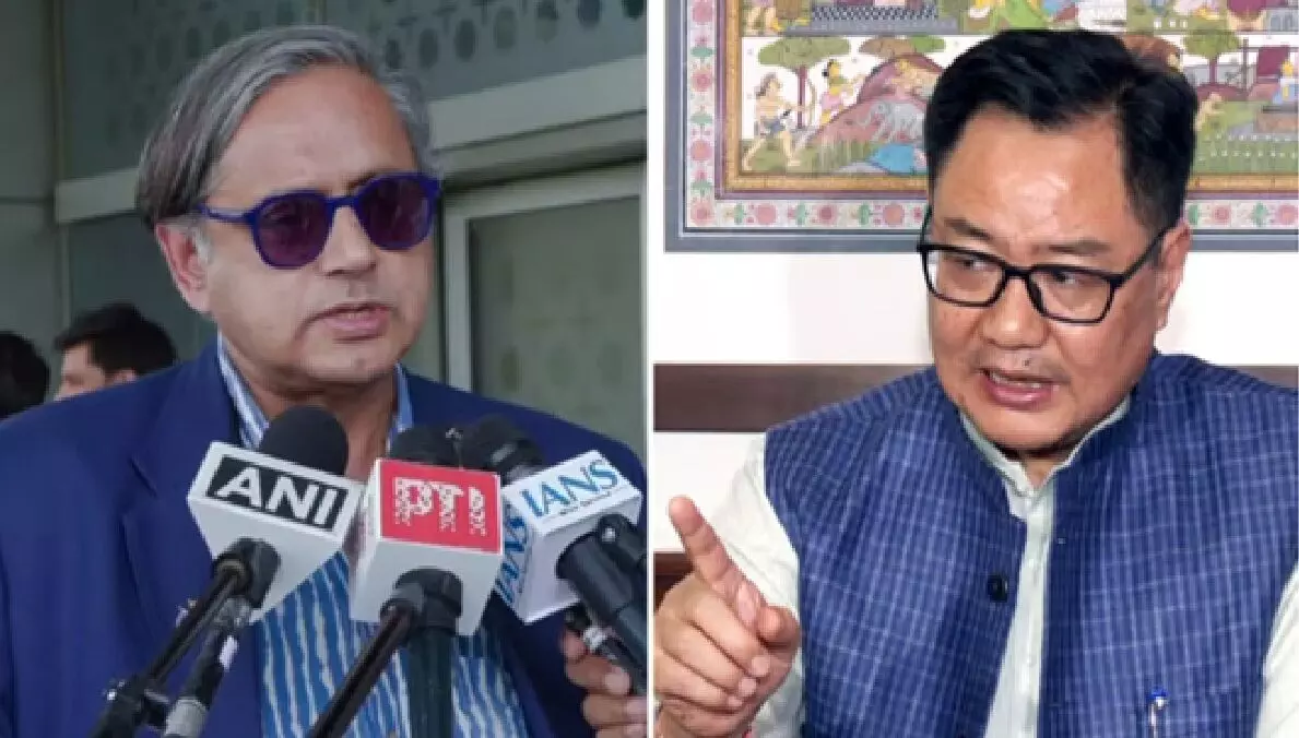 महिला आरक्षण विधेयक गिरने पर रार, थरूर बोले- हम महिलाओं के खिलाफ नहीं; रिजिजू ने बताया काला दिन महिला आरक्षण विधेयक गिरने पर रार, थरूर बोले- हम महिलाओं के खिलाफ नहीं; रिजिजू ने बताया काला दिन
