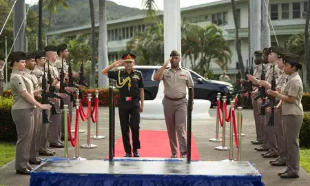 सेना प्रमुख जनरल उपेंद्र द्विवेदी का हवाई दौरा: भारत-अमेरिका रक्षा संबंधों को मिलेगी नई धार, हिंद-प्रशांत की सुरक्षा पर मंथन सेना प्रमुख जनरल उपेंद्र द्विवेदी का हवाई दौरा: भारत-अमेरिका रक्षा संबंधों को मिलेगी नई धार, हिंद-प्रशांत की सुरक्षा पर मंथन