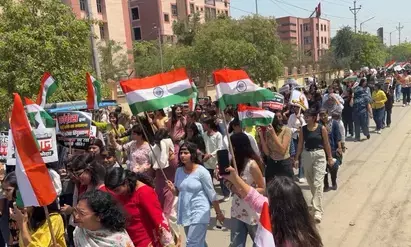 ग्रेटर नोएडा में भाजपा युवा मोर्चा की ‘जन आक्रोश महिला पदयात्रा’, हजारों शामिल ग्रेटर नोएडा में भाजपा युवा मोर्चा की ‘जन आक्रोश महिला पदयात्रा’, हजारों शामिल