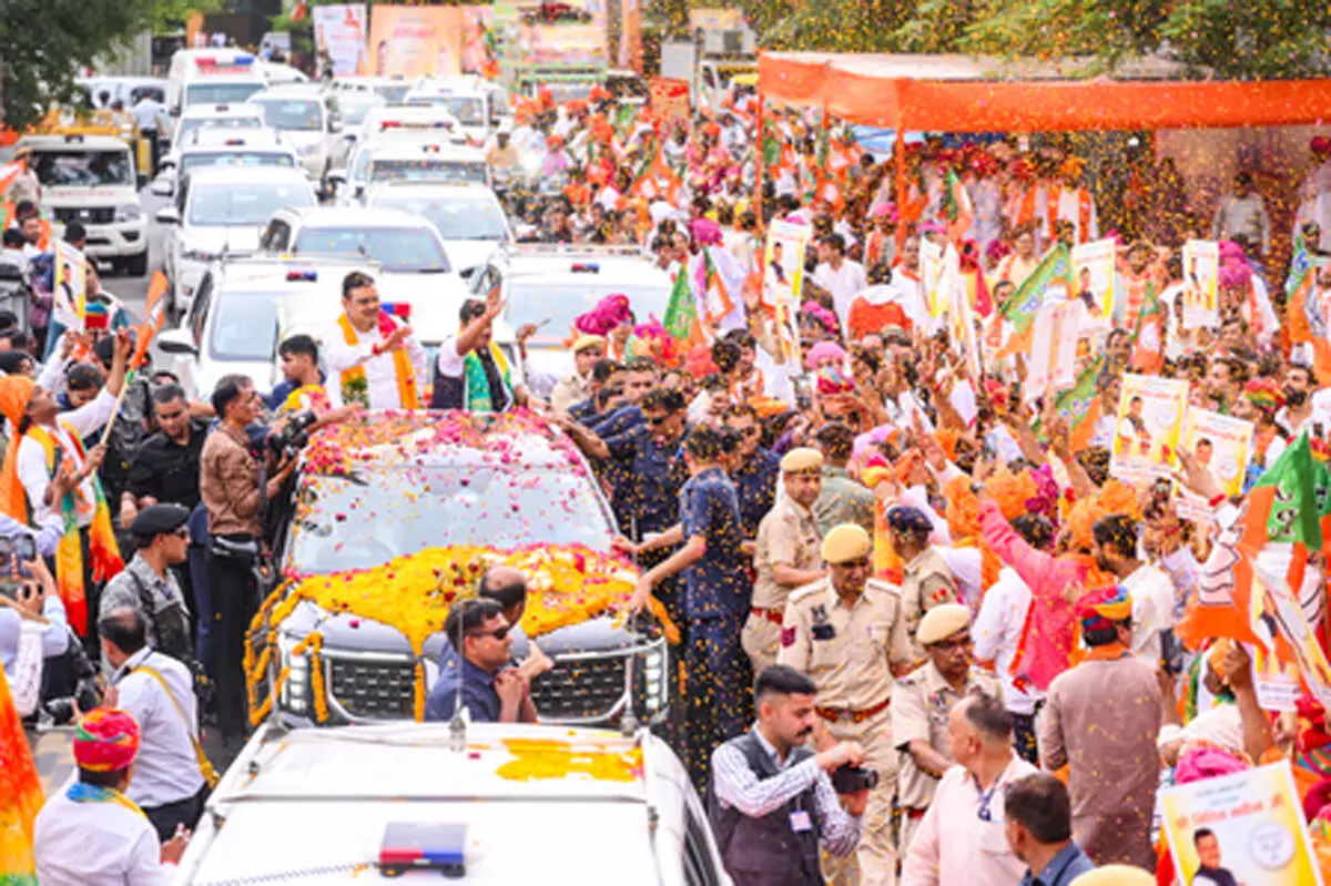 जयपुर में भाजपा अध्यक्ष नितिन नवीन का भव्य स्वागत, उमड़ा जनसैलाब जयपुर में भाजपा अध्यक्ष नितिन नवीन का भव्य स्वागत, उमड़ा जनसैलाब