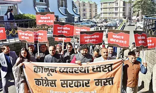 रोहरू गोलीकांड: हिमाचल में कानून-व्यवस्था पर भाजपा का तीखा हमला रोहरू गोलीकांड: हिमाचल में कानून-व्यवस्था पर भाजपा का तीखा हमला