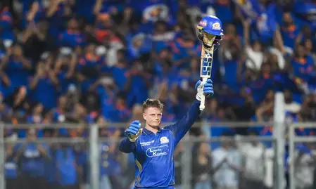 आईपीएल 2026: रयान रिकेल्टन बने मुंबई इंडियंस के लिए सबसे तेज शतक लगाने वाले बल्लेबाज आईपीएल 2026: रयान रिकेल्टन बने मुंबई इंडियंस के लिए सबसे तेज शतक लगाने वाले बल्लेबाज