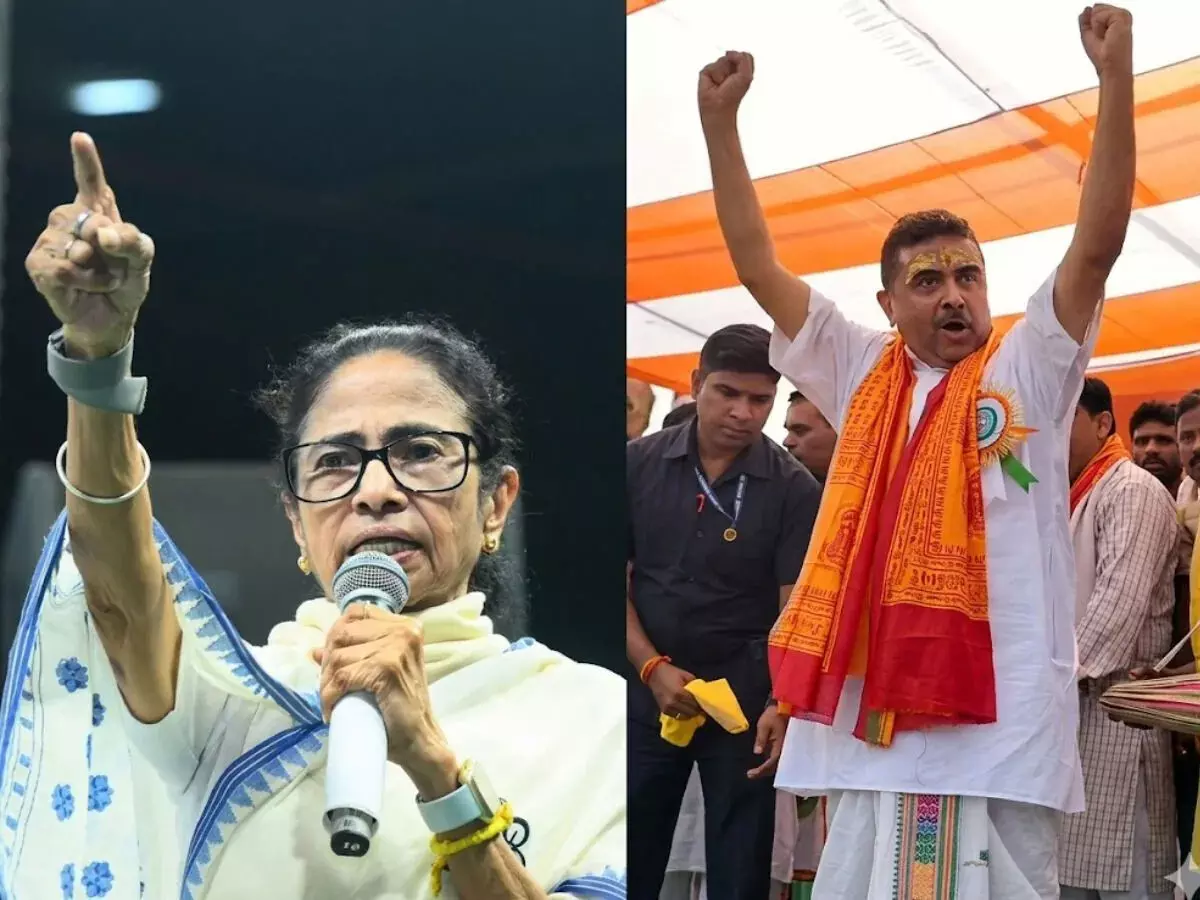 LIVE चुनाव परिणाम 2026 : भवानीपुर में ममता बनर्जी पर सुवेंदु अधिकारी की बड़ी जीत, 15 हजार से अधिक वोटों से आगे LIVE चुनाव परिणाम 2026 : भवानीपुर में ममता बनर्जी पर सुवेंदु अधिकारी की बड़ी जीत, 15 हजार से अधिक वोटों से आगे