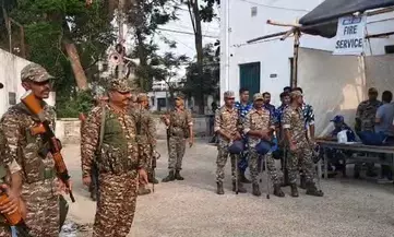पश्चिम बंगाल में मतगणना, ड्रोन कैमरों और केंद्रीय बलों की निगरानी में ईवीएम