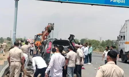 हरियाणा के नूंह में भीषण सड़क हादसा, यूपी के 5 पुलिसकर्मियों की मौत हरियाणा के नूंह में भीषण सड़क हादसा, यूपी के 5 पुलिसकर्मियों की मौत