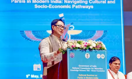 पारसी समुदाय से बोले रिजिजू, भारत अल्पसंख्यकों के लिए सबसे सुरक्षित देश