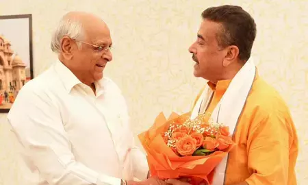 गुजरात के सीएम भूपेंद्र पटेल ने पश्चिम बंगाल के मुख्यमंत्री सुवेंदु अधिकारी को दी बधाई