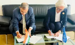 आरबीआई और ईसीबी ने आपसी सहयोग के लिए समझौता ज्ञापन पर किए हस्ताक्षर आरबीआई और ईसीबी ने आपसी सहयोग के लिए समझौता ज्ञापन पर किए हस्ताक्षर