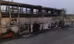 आंध्र प्रदेश: प्रकाशम में चलती बस में लगी भीषण आग, सूझबूझ से 36 यात्रियों की बाल-बाल बची जान