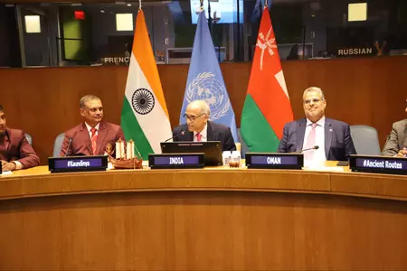 ‘आईएनएसवी कौण्डिन्य का सफर’: भारत-ओमान ने यूएन में दिखाई प्राचीन व्यापार मार्गों पर साझा समुद्री विरासत ‘आईएनएसवी कौण्डिन्य का सफर’: भारत-ओमान ने यूएन में दिखाई प्राचीन व्यापार मार्गों पर साझा समुद्री विरासत