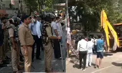 लखनऊ सिविल कोर्ट में भारी बवाल: 240 अवैध चैंबरों पर चला बुलडोजर, वकीलों में भारी नाराजगी