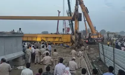 फरीदाबाद में गैंट्री क्रेन गिरने से 3 की मौत, 1 घायल – रेस्क्यू जारी