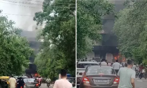 नोएडा के सेक्टर-52 रेस्टोरेंट में लगी आग
