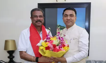 धर्मेंद्र प्रधान से मिले सीएम सावंत, नेप 2020 के नतीजों पर की चर्चा