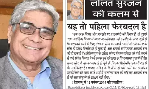 ललित सुरजन की कलम से यह तो पहिला फेरबदल है