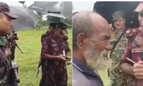 भारत-बांग्लादेश सीमा पर बढ़ा तनाव, घुसपैठिए को लेने से BGB का इनकार, ‘नो-मैन्स लैंड’ में फंसा व्यक्ति भारत-बांग्लादेश सीमा पर बढ़ा तनाव, घुसपैठिए को लेने से BGB का इनकार, ‘नो-मैन्स लैंड’ में फंसा व्यक्ति