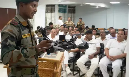 त्रिपुरा: अगरतला एयरपोर्ट पर सीआईएसएफ जवानों को ड्रोन सुरक्षा का प्रशिक्षण