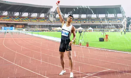 हर्डलर तेजस शिरसे ने नेशनल रिकॉर्ड बनाकर रचा इतिहास हर्डलर तेजस शिरसे ने नेशनल रिकॉर्ड बनाकर रचा इतिहास