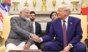 फ्रांस में पीएम मोदी से मुलाकात करेंगे राष्ट्रपति ट्रंप, प्रस्तावित व्यापार समझौते पर चर्चा की उम्मीद: व्हाइट हाउस फ्रांस में पीएम मोदी से मुलाकात करेंगे राष्ट्रपति ट्रंप, प्रस्तावित व्यापार समझौते पर चर्चा की उम्मीद: व्हाइट हाउस