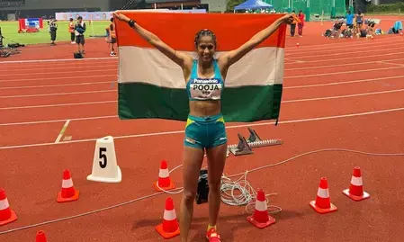 इंडियन एथलेटिक्स सीरीज: विमेंस हाई जंप में 19 वर्षीय पूजा का दबदबा इंडियन एथलेटिक्स सीरीज: विमेंस हाई जंप में 19 वर्षीय पूजा का दबदबा